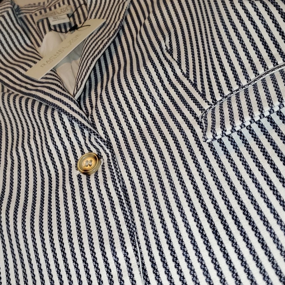 Rachel Zoe pinstripe jacket sz small - Picture 9 of 10